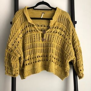 Free People Crop Sweater